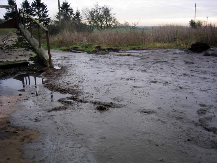 Photograph: 2007: No way through without wellington boots