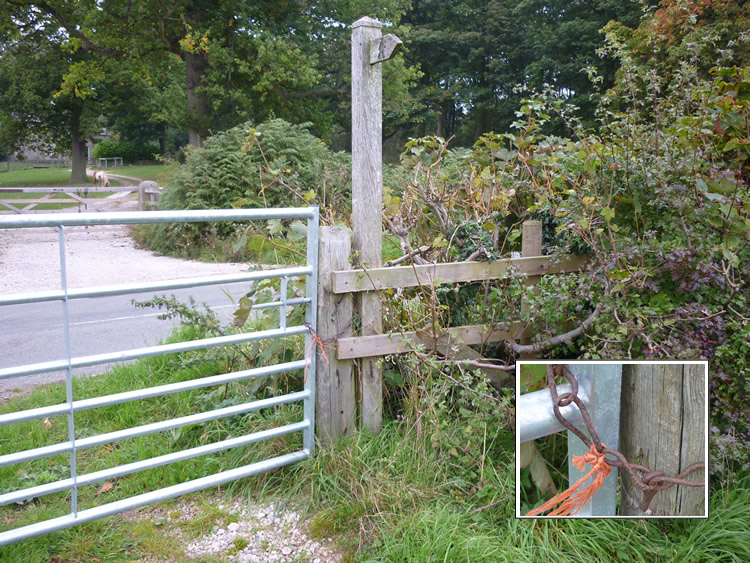 Photograph: September 2010: Gate impossible to open